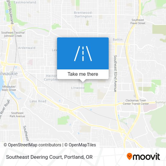 Southeast Deering Court map