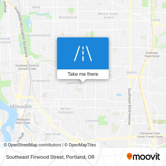 Southeast Firwood Street map