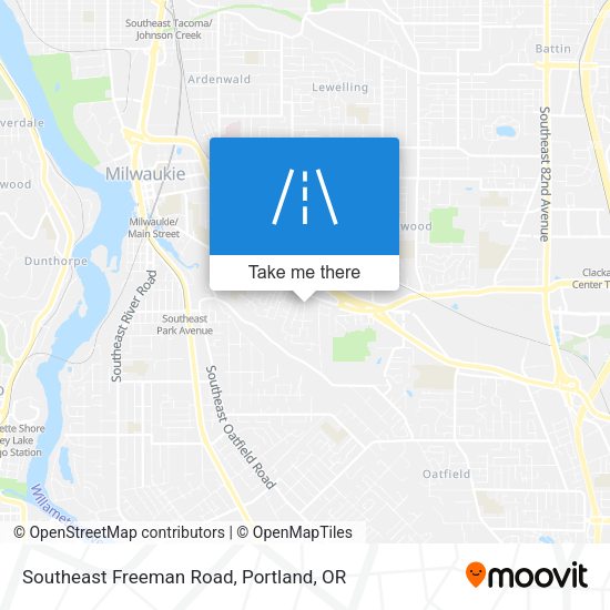 Southeast Freeman Road map