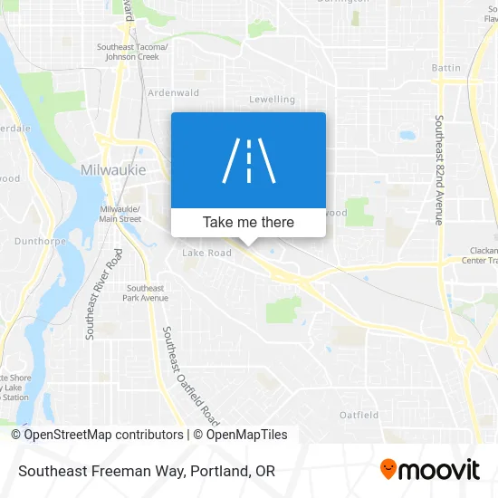 Southeast Freeman Way map