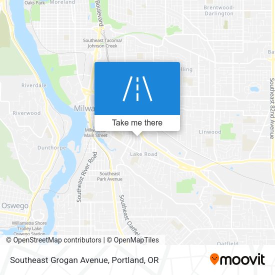 Southeast Grogan Avenue map