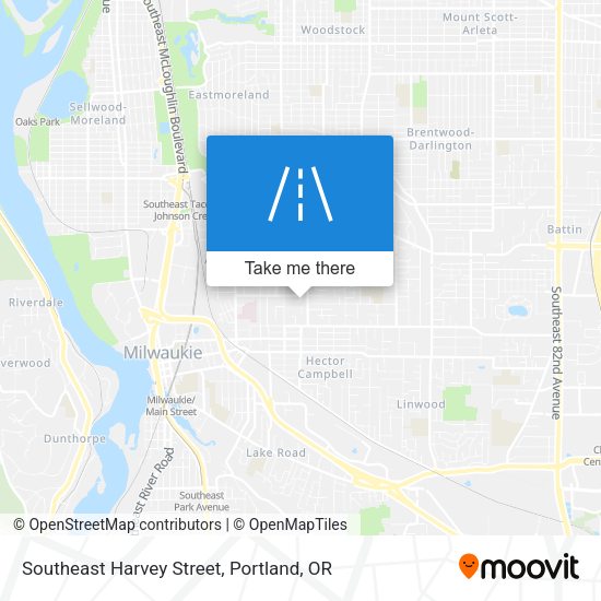 Mapa de Southeast Harvey Street