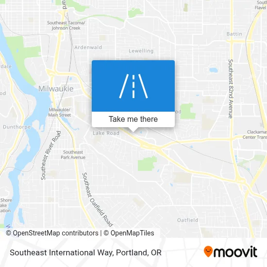 Southeast International Way map