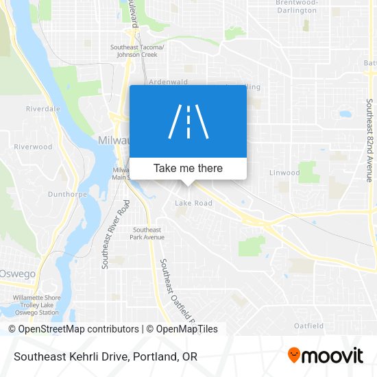 Mapa de Southeast Kehrli Drive