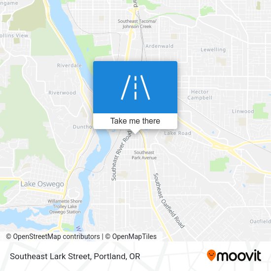 Southeast Lark Street map