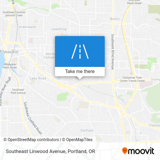 Southeast Linwood Avenue map