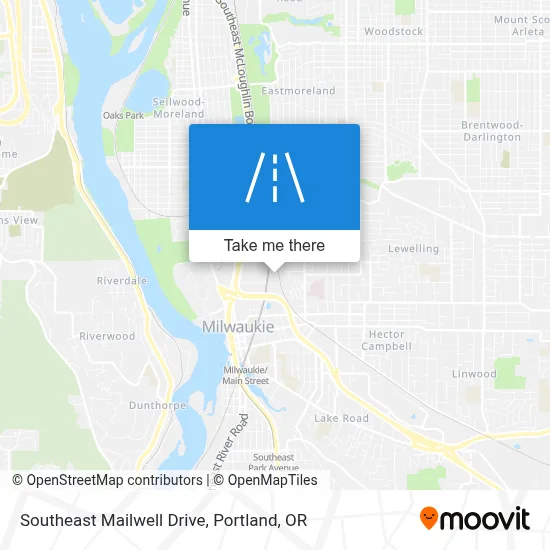 Southeast Mailwell Drive map