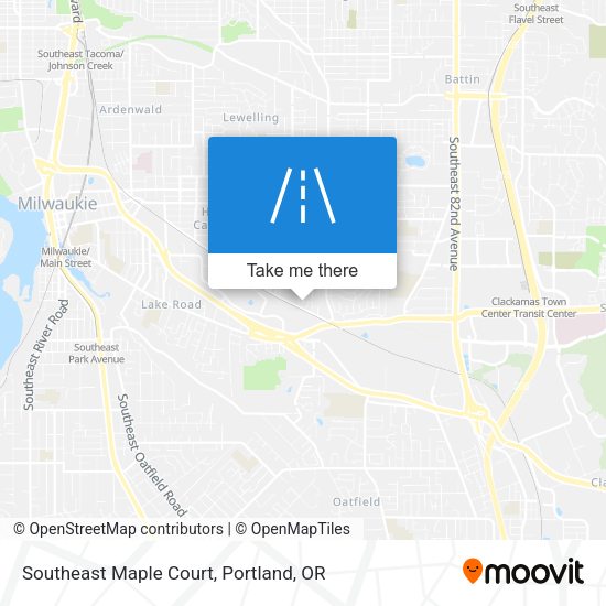 Southeast Maple Court map