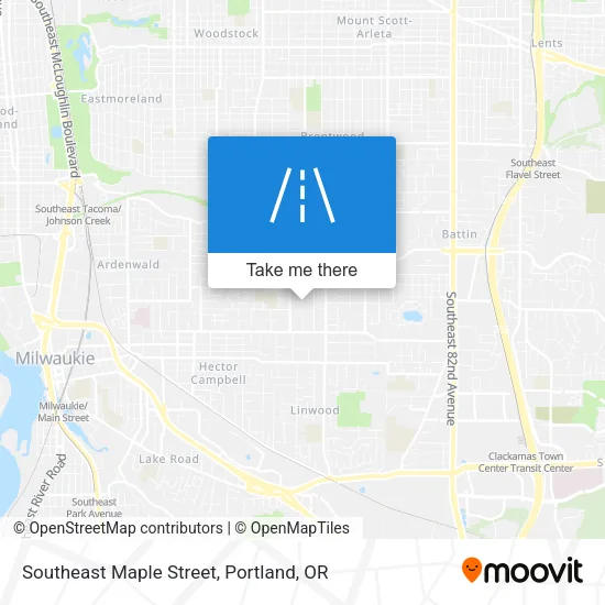 Southeast Maple Street map