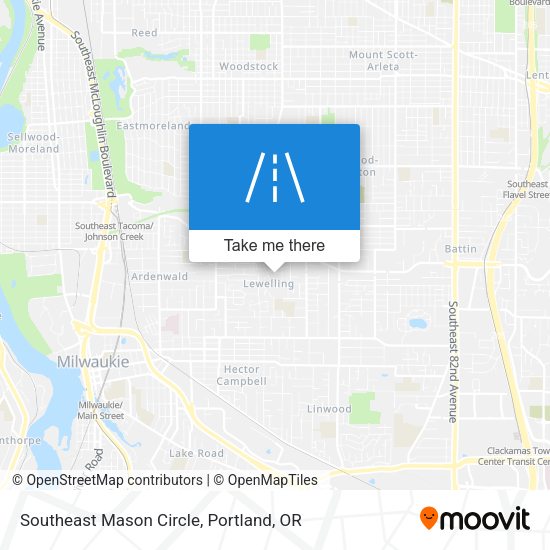 Southeast Mason Circle map