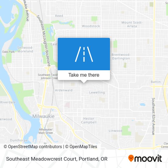Mapa de Southeast Meadowcrest Court