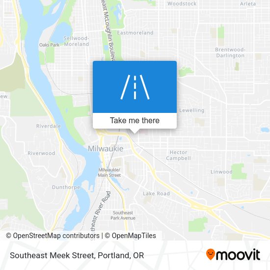 Southeast Meek Street map