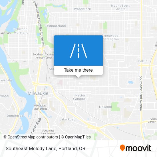 Mapa de Southeast Melody Lane