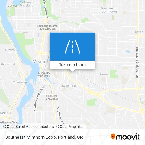 Southeast Minthorn Loop map