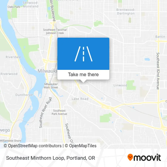 Southeast Minthorn Loop map