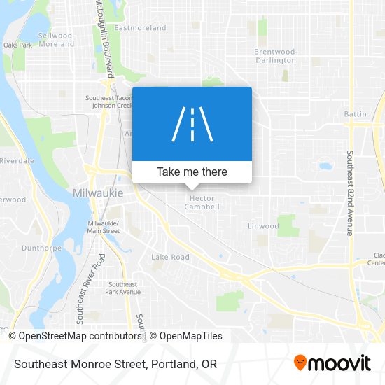 Mapa de Southeast Monroe Street