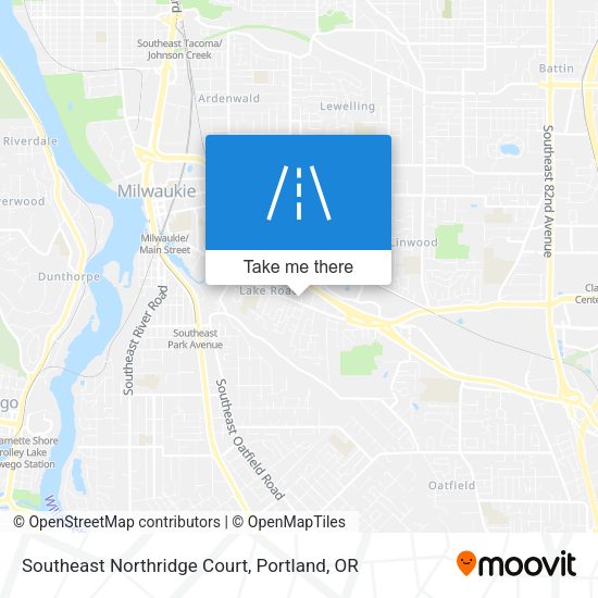 Mapa de Southeast Northridge Court