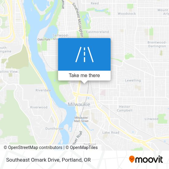 Southeast Omark Drive map