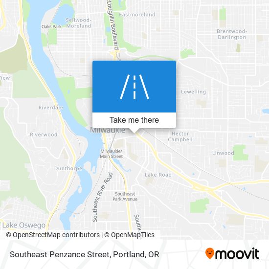 Southeast Penzance Street map