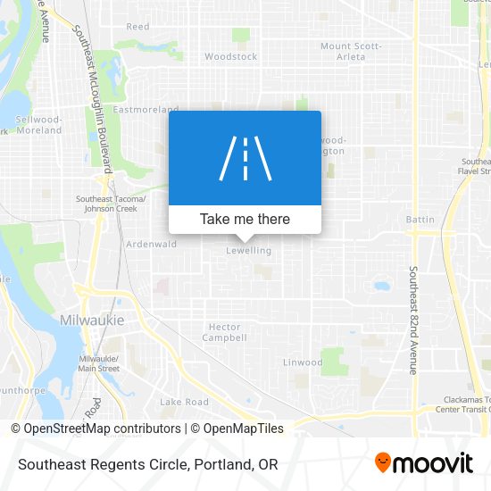 Southeast Regents Circle map