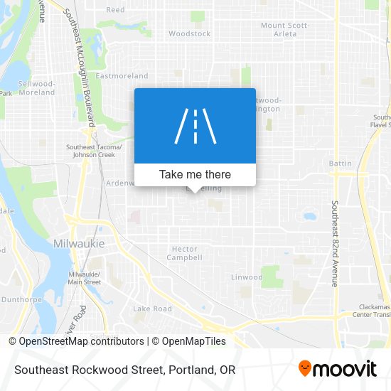 Mapa de Southeast Rockwood Street