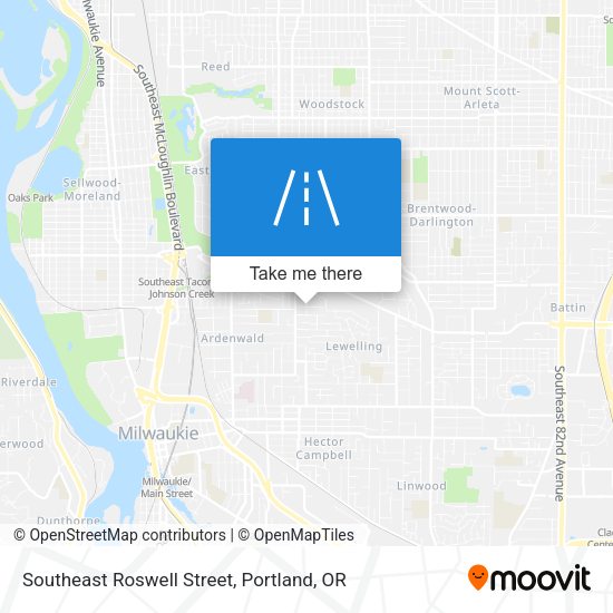 Southeast Roswell Street map