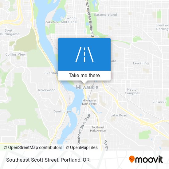 Southeast Scott Street map