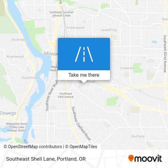 Southeast Shell Lane map