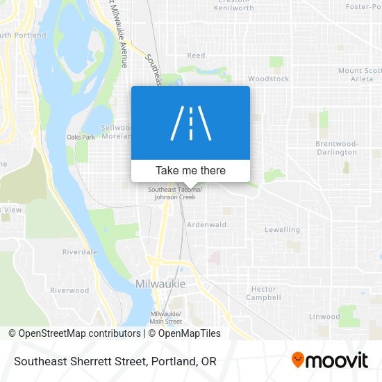 Mapa de Southeast Sherrett Street