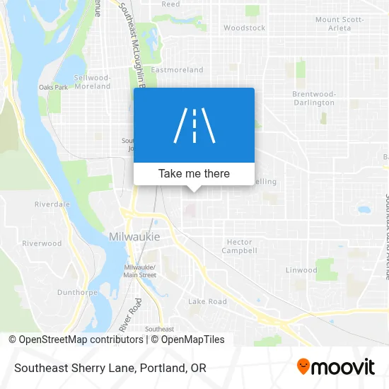 Southeast Sherry Lane map