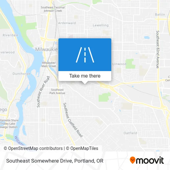 Southeast Somewhere Drive map