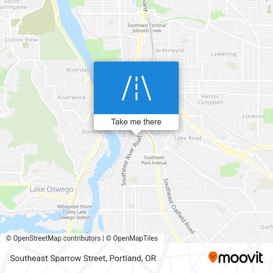 Mapa de Southeast Sparrow Street