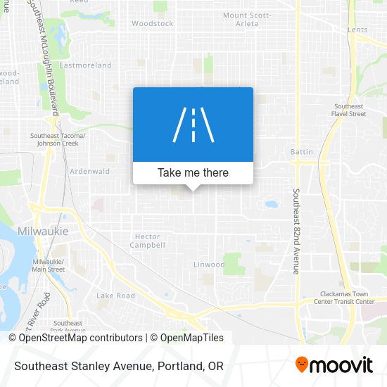 Southeast Stanley Avenue map
