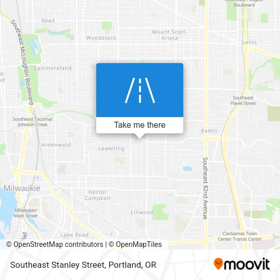 Southeast Stanley Street map