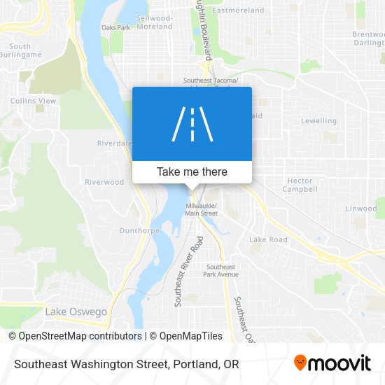 Southeast Washington Street map