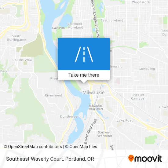 Southeast Waverly Court map