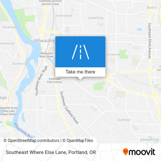 Southeast Where Else Lane map