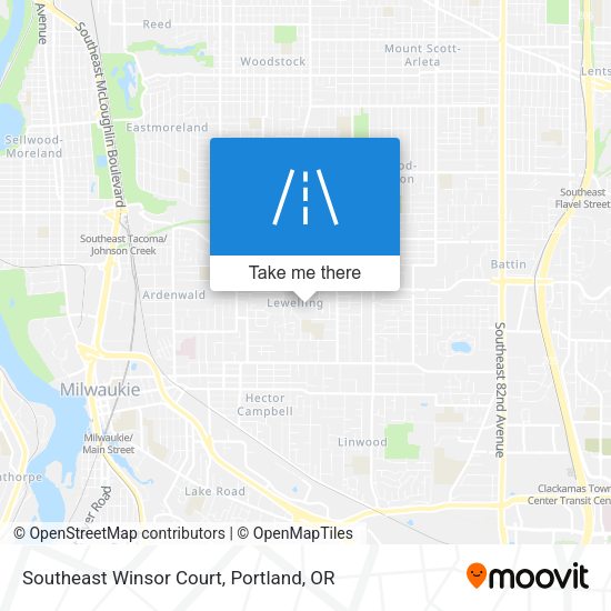 Southeast Winsor Court map