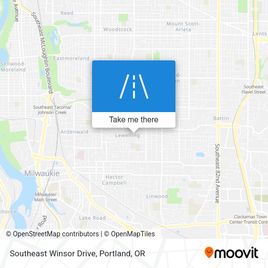 Southeast Winsor Drive map