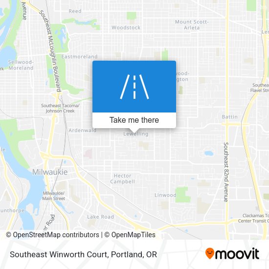 Southeast Winworth Court map