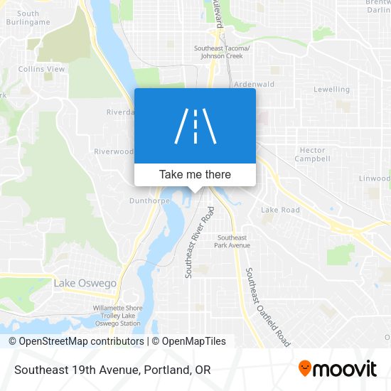 Mapa de Southeast 19th Avenue