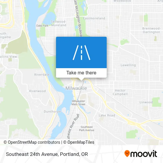 Southeast 24th Avenue map