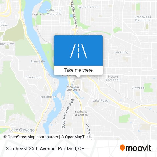Southeast 25th Avenue map