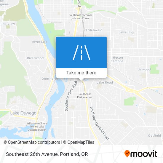 Southeast 26th Avenue map