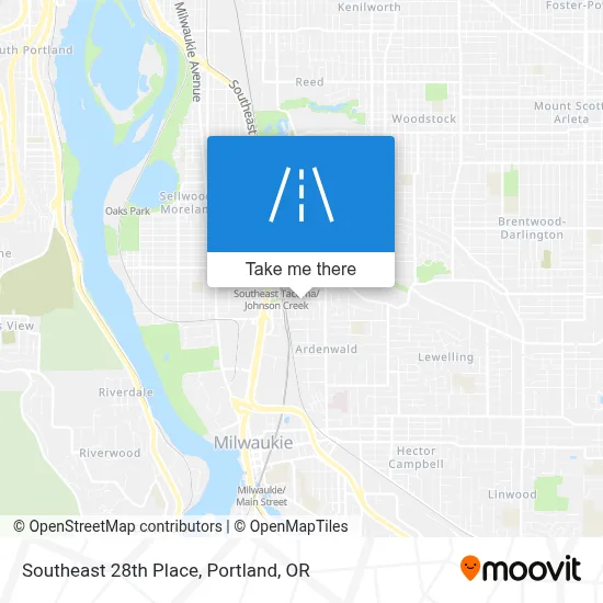 Southeast 28th Place map