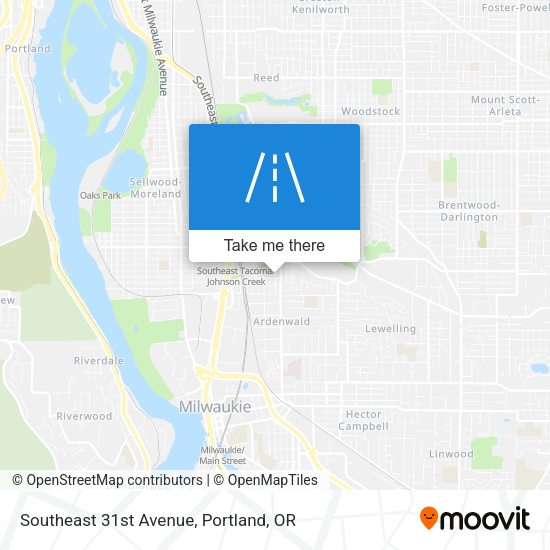 Mapa de Southeast 31st Avenue