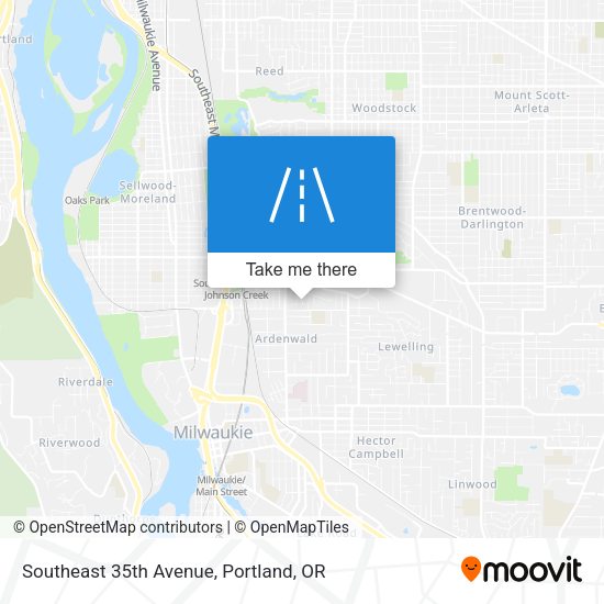 Southeast 35th Avenue map