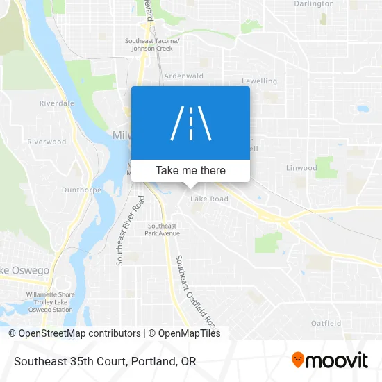 Southeast 35th Court map
