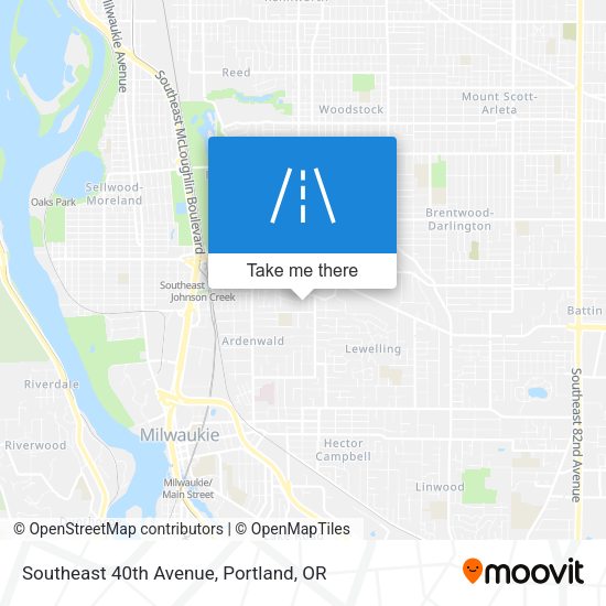Southeast 40th Avenue map