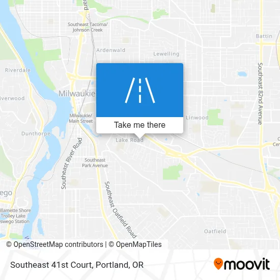Southeast 41st Court map